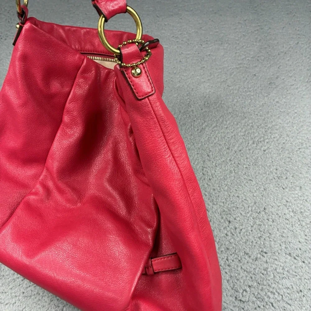 Coach Madison Isabelle 21224 Hot Pink Leather Hobo Shoulder Bag